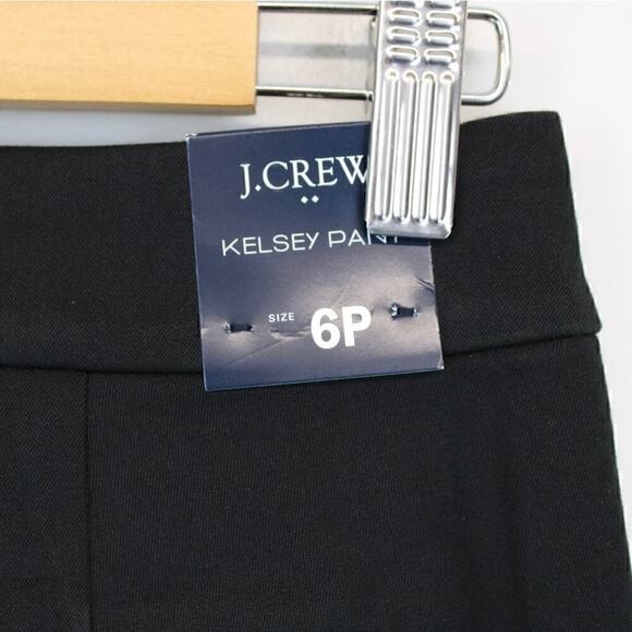 J. Crew Petite Kelsey Cotton Blend Flare Pant Black Size 6P NWT - Picture 7 of 9